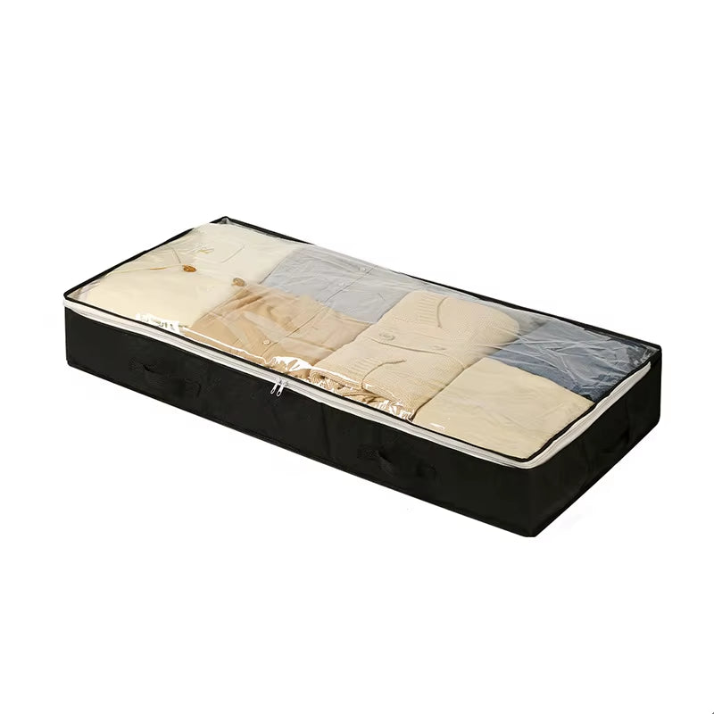 90L under Bed Storage Containers, Closet Organizers and Storage Bins, Foldable Underbed Storage Bags for Blankets, Shoes