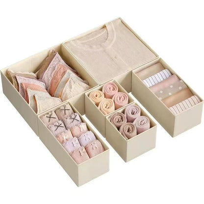 Drawer Organizers Clothes Dresser Organizer Bins Fabric Closet Organizers and Storage Drawer Dividers for Clothing Socks Underwe