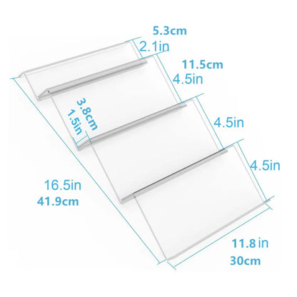 4-Tier Drawer Spice Organizer Expandable Acrylic Spice Rack Tray Seasoning Bottle Rack Pantry Organization Shelf