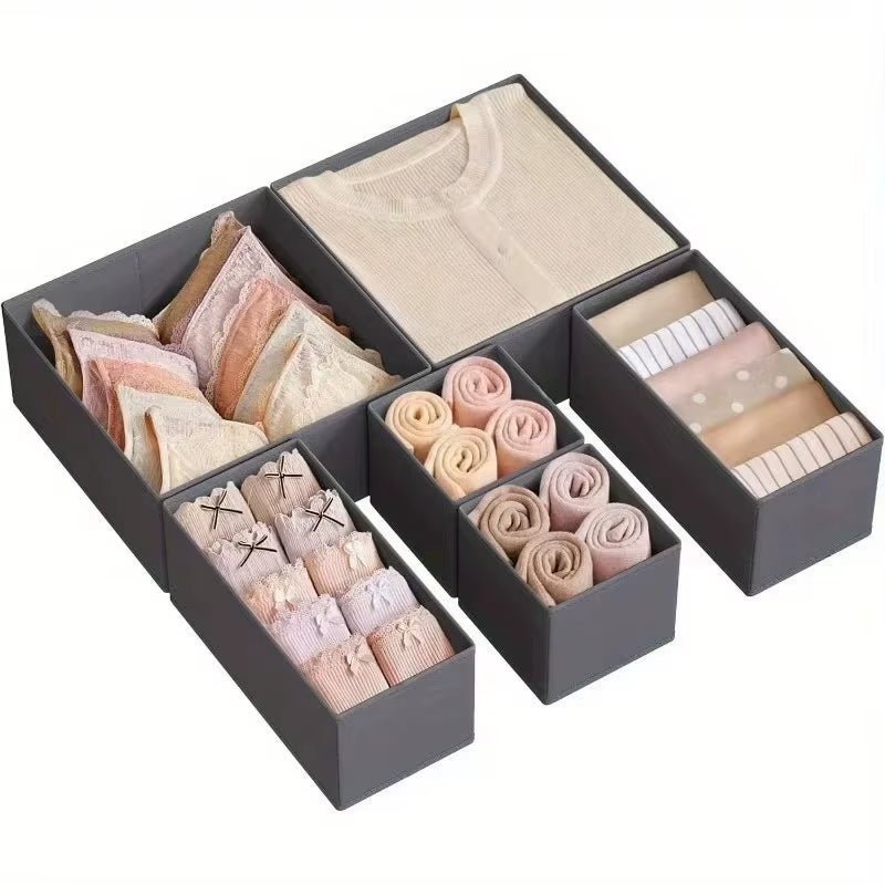 Drawer Organizers Clothes Dresser Organizer Bins Fabric Closet Organizers and Storage Drawer Dividers for Clothing Socks Underwe