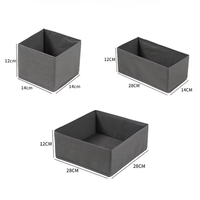 1Pc Fabric Underwear Storage Box Drawer Organizers for Closet Organization and Storage of Socks Underwear Ties and More