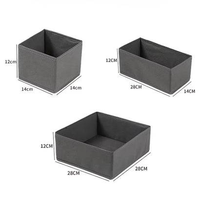 1Pc Fabric Underwear Storage Box Drawer Organizers for Closet Organization and Storage of Socks Underwear Ties and More