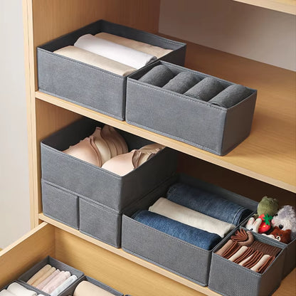 1Pc Fabric Underwear Storage Box Drawer Organizers for Closet Organization and Storage of Socks Underwear Ties and More