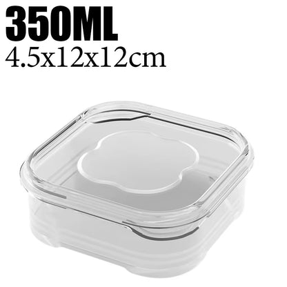 1-8Pcs Clear Food Storage Containers Reusable Food Preservation Boxes for Grains Meat Fruits Vegetables Kitchen Organization